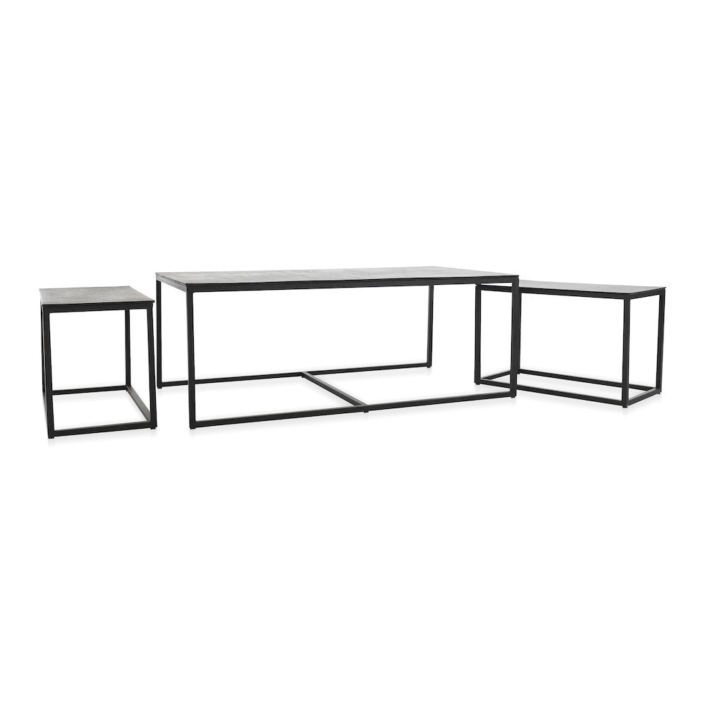 Buckley Coffee Table Dark Antique, Set of 3