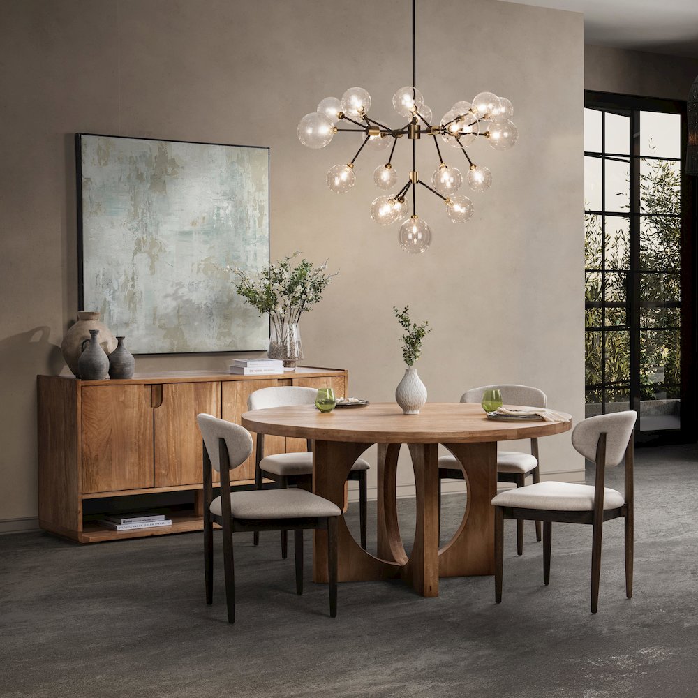 Laguna Mango Wood Round Dining Table
