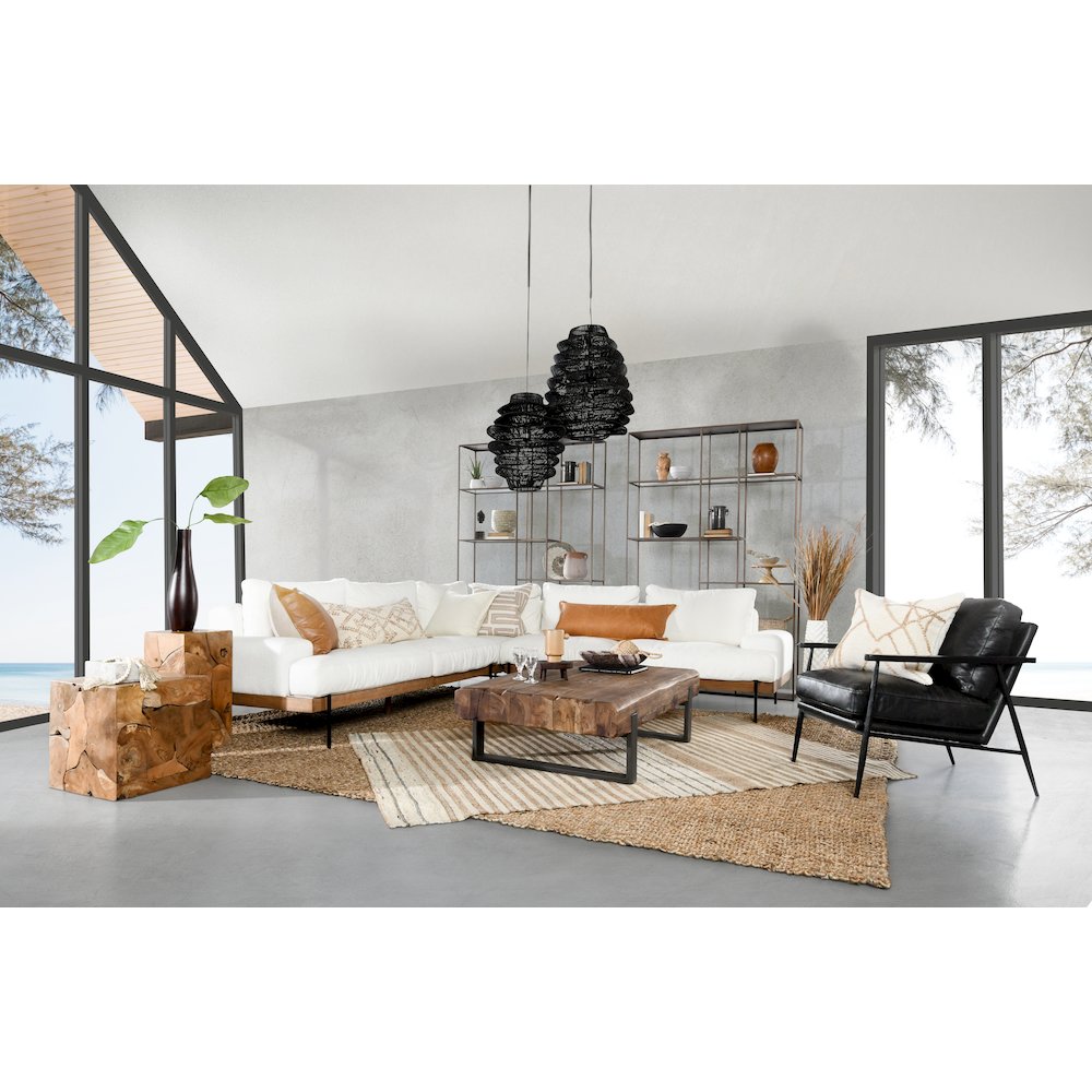 Faro 3-Piece Fabric Sectional Sofa