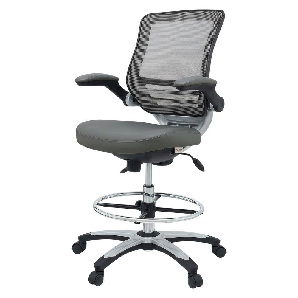 Plastic Task Drafting Chair with Armrests and Adjustable Height