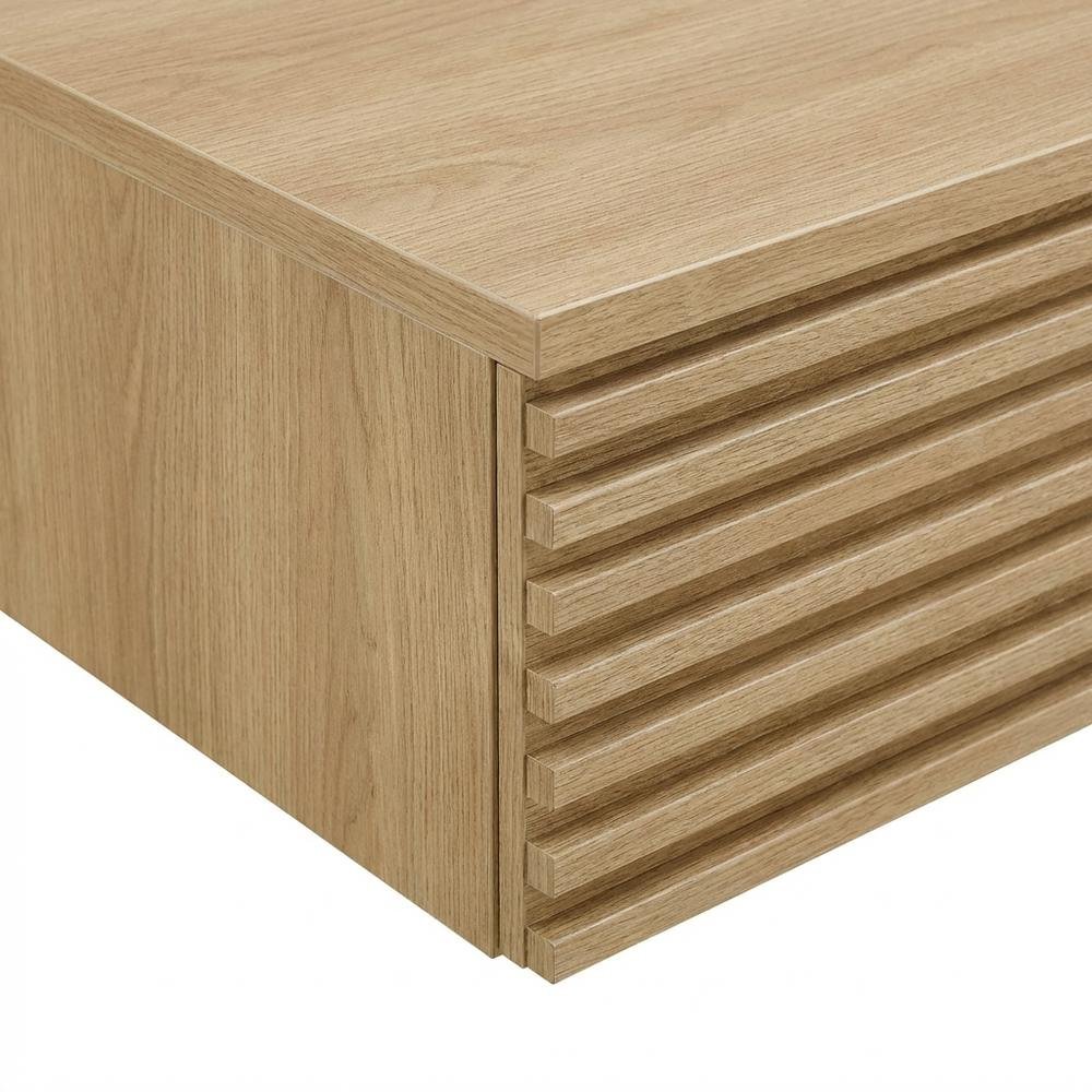 Wall Mount Office Desk in Wood Finish with Durable Construction