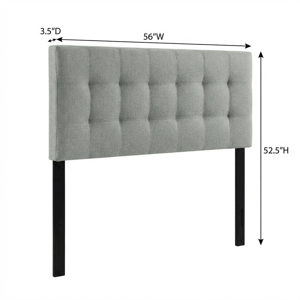 Upholstered Fabric Full Headboard with Padded Design and Elegant Finish