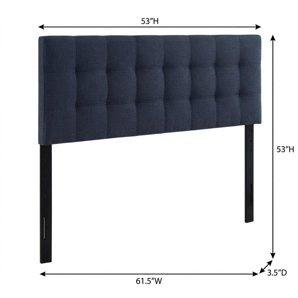 Upholstered Fabric Queen Headboard with Soft Padding and Sturdy Frame