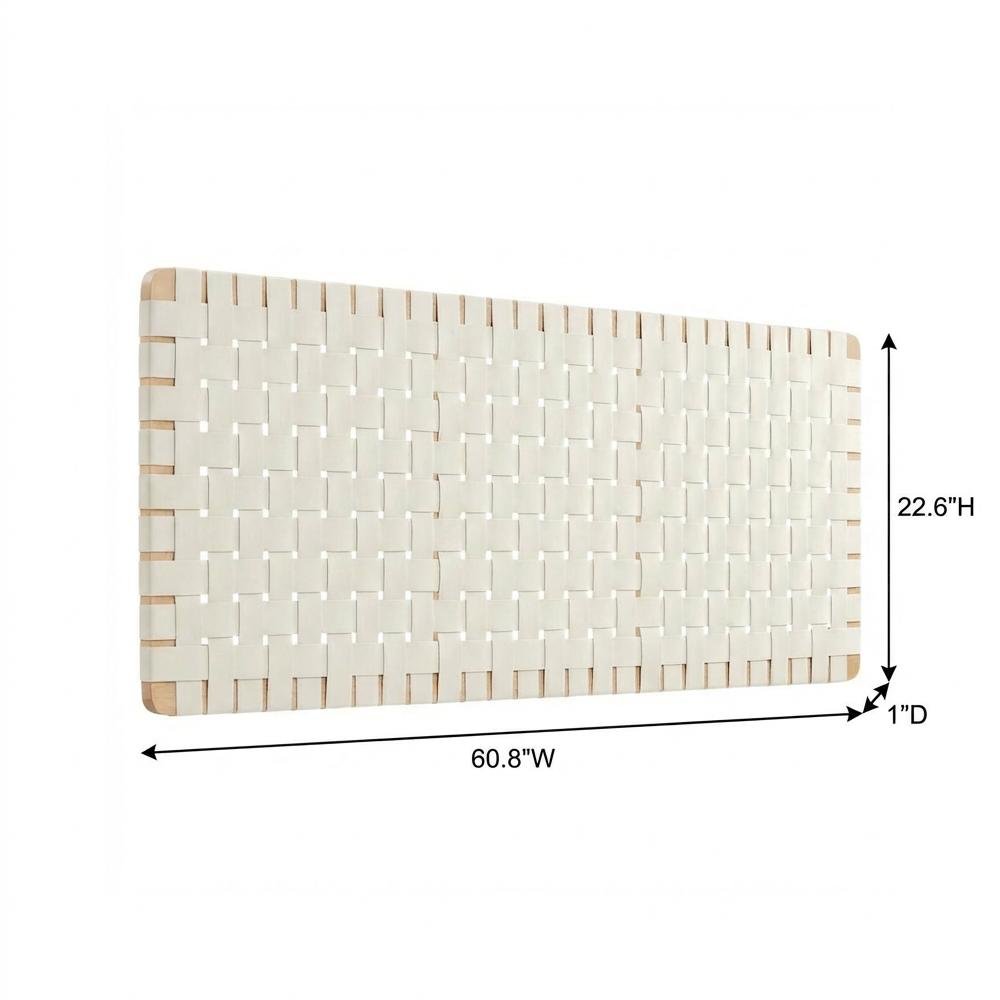 Vegan Leather Wall-Mount Headboard Queen Size with Durable Modern Design
