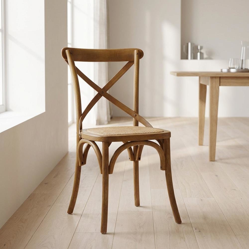 Wood Dining Side Chair with Comfortable Seat and Modern Design
