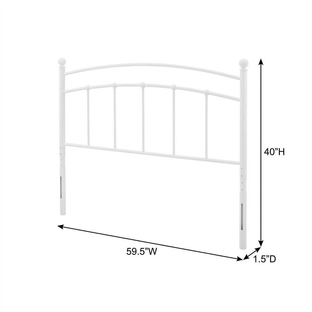 Metal Queen Headboard with Durable Frame and Classic Design for Bedroom