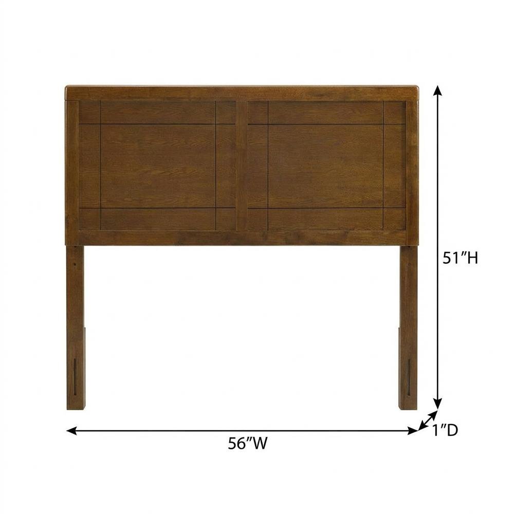 Wood Full Headboard with Durable Finish and Classic Design for Bedroom