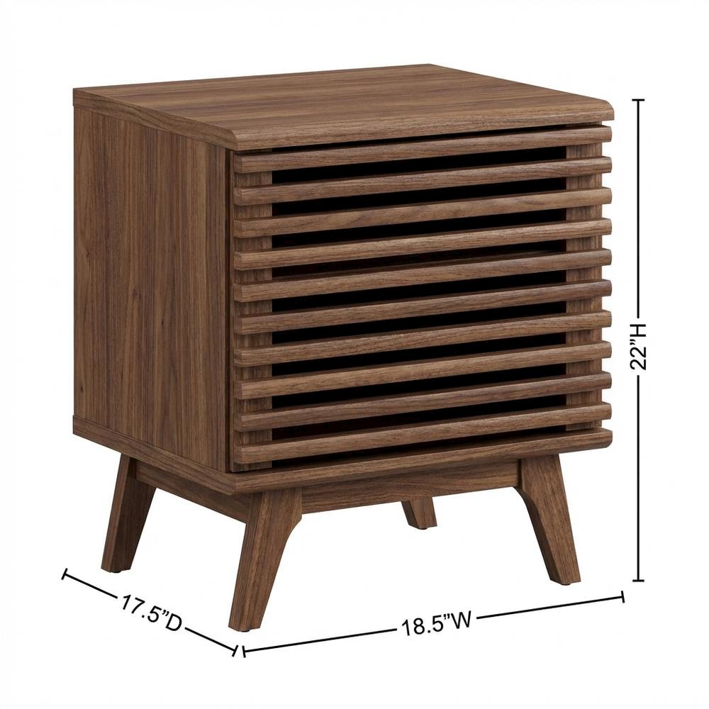 Wood Vinyl Record Display Stand in Brown, Compact Design, Durable Construction