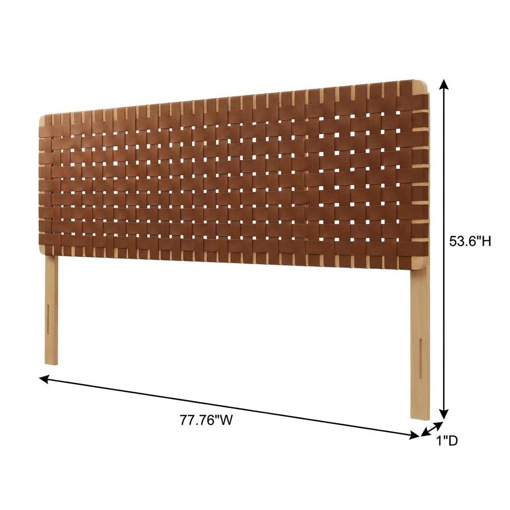 Vegan Leather King Headboard with Durable Frame and Stylish Design