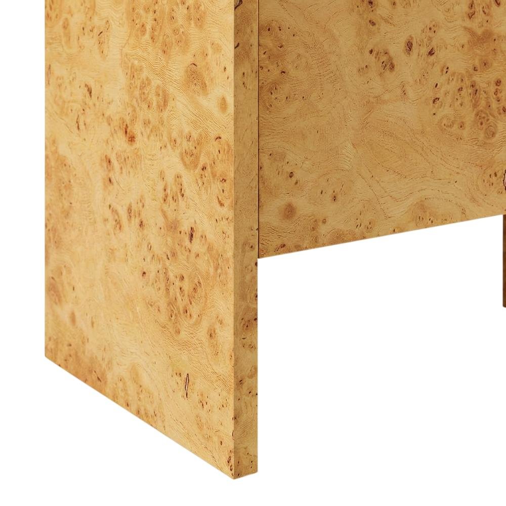 Wooden Brown Sideboard with Engineered Material and Sleek Design