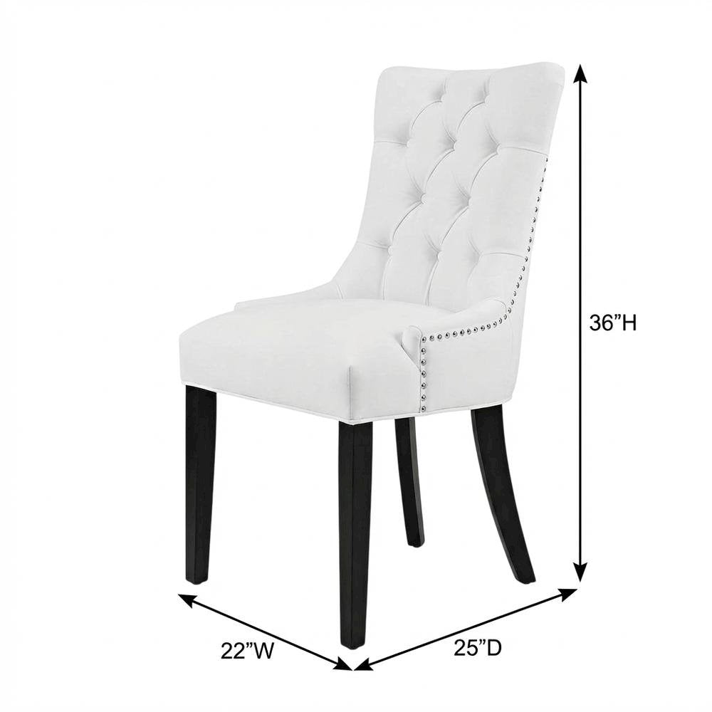 Upholstered Dining Chair with Backrest and Comfortable Seat