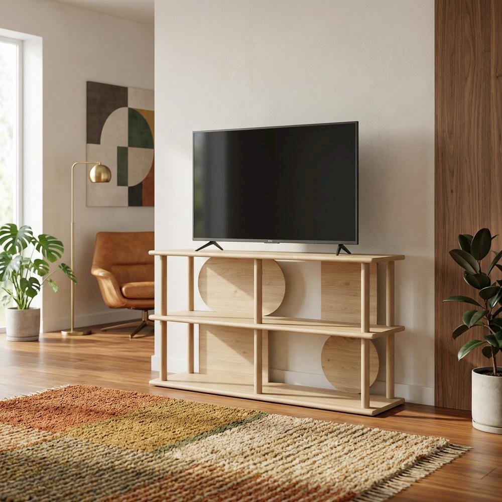 55-Inch Console Table in Elegant Finish with Sturdy Construction