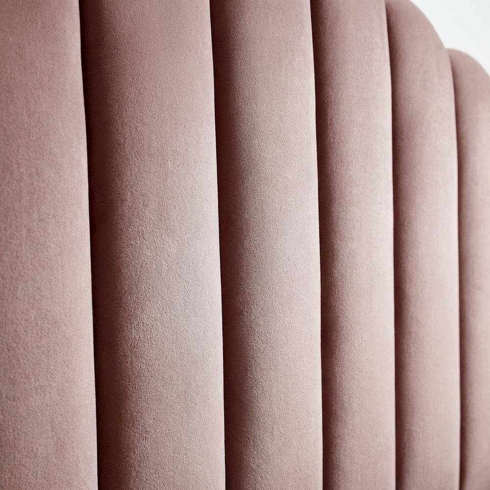Pink Performance Velvet Headboard with Plush Upholstery and Elegant Design