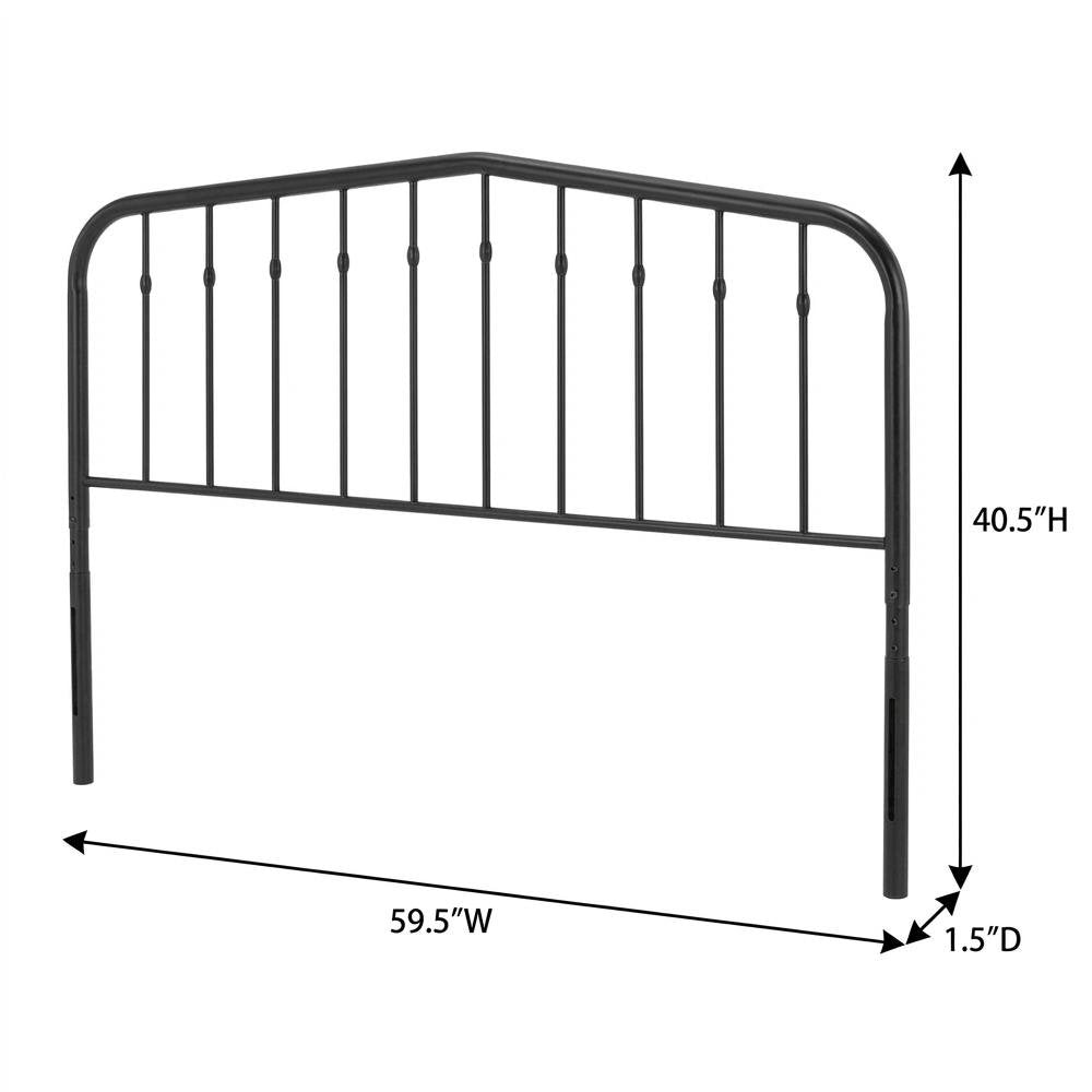 Metal Queen Headboard with Sturdy Frame and Contemporary Design
