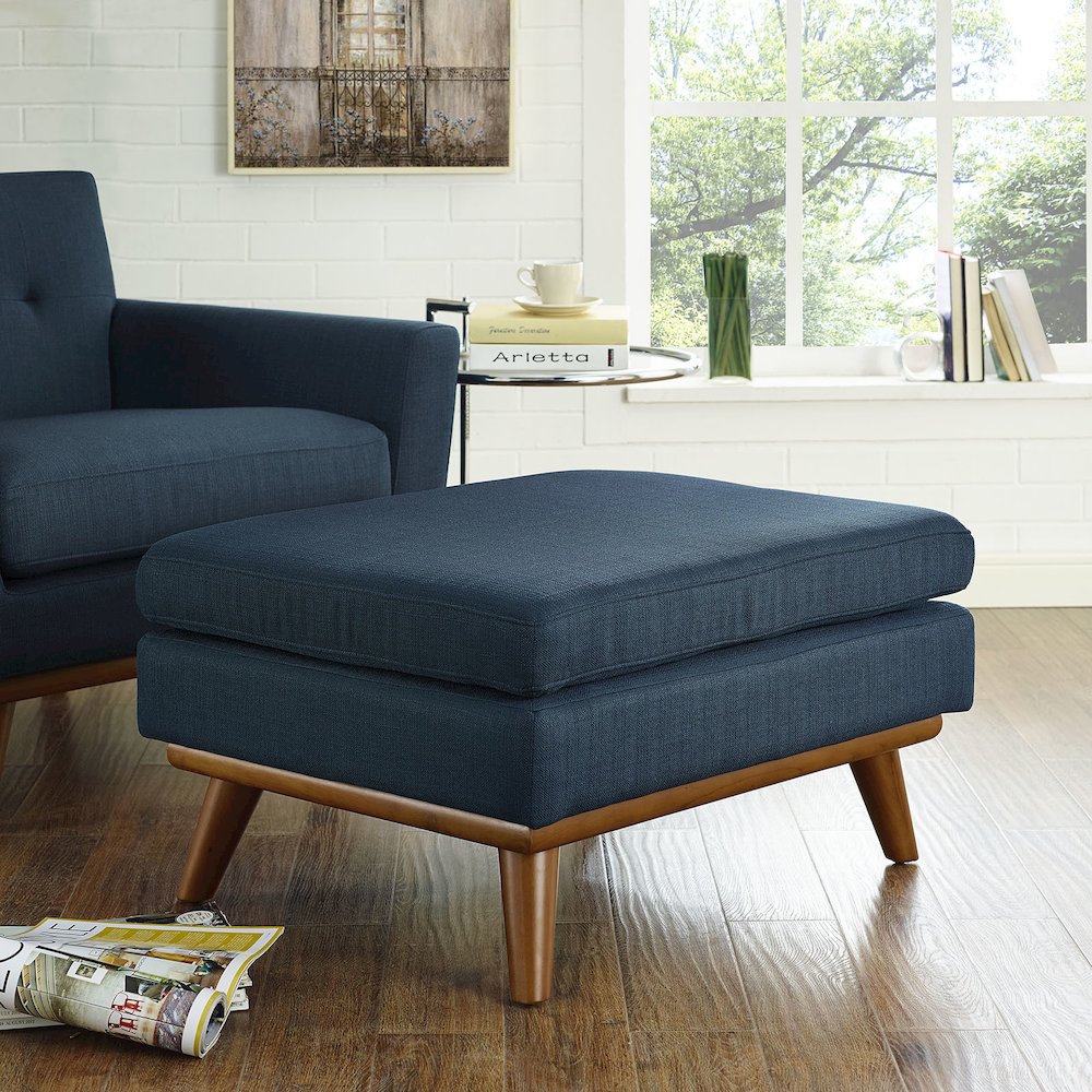 Engage Upholstered Fabric Ottoman