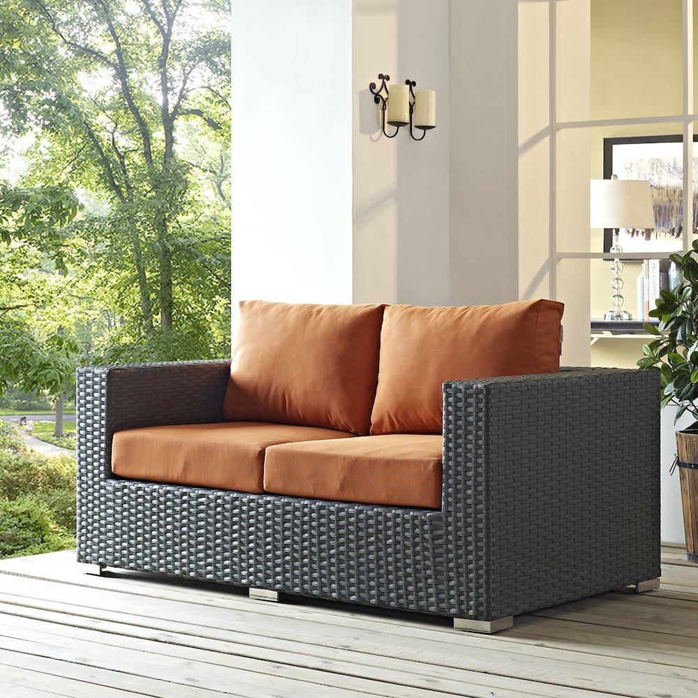 Sojourn Outdoor Patio Sunbrella Loveseat
