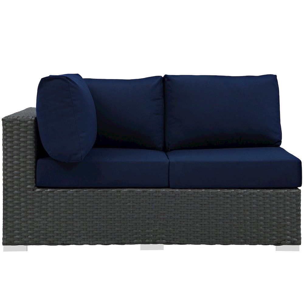 Sojourn Outdoor Patio Sunbrella Left Arm Loveseat