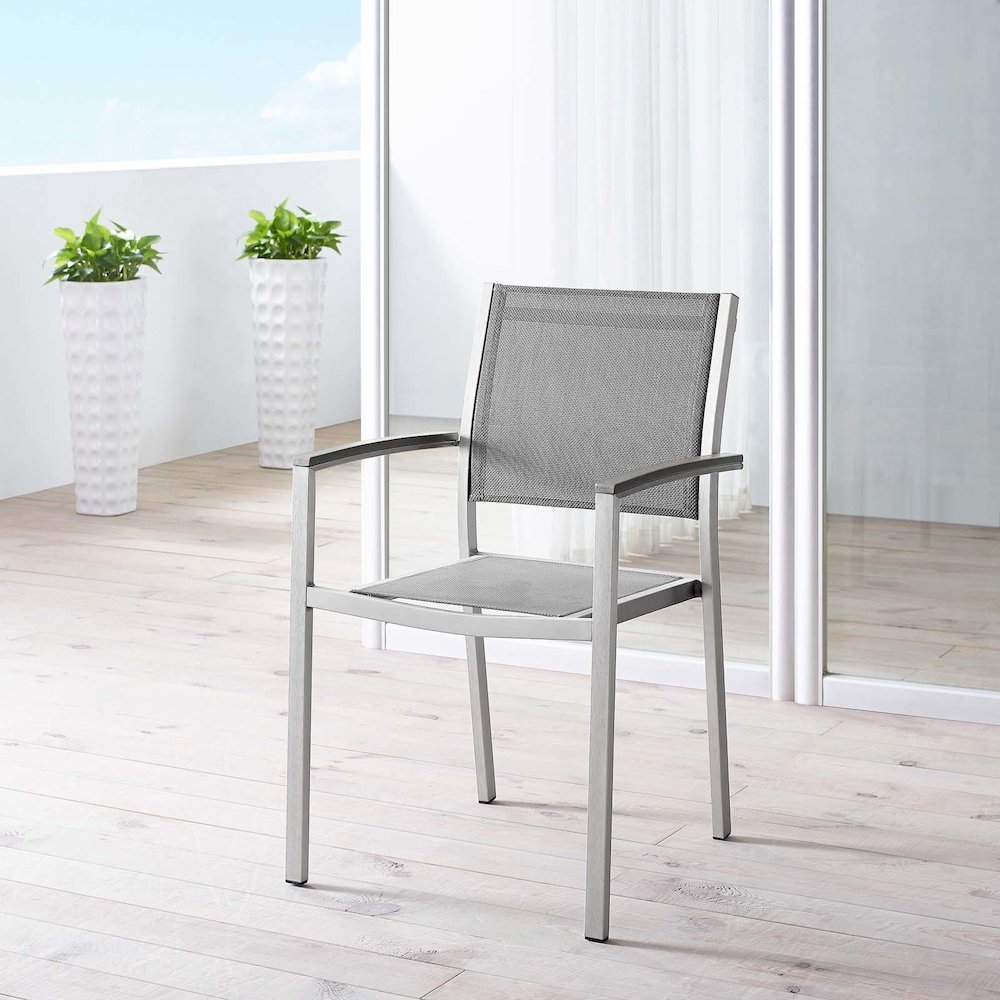 Shore Outdoor Patio Aluminum Dining Chair
