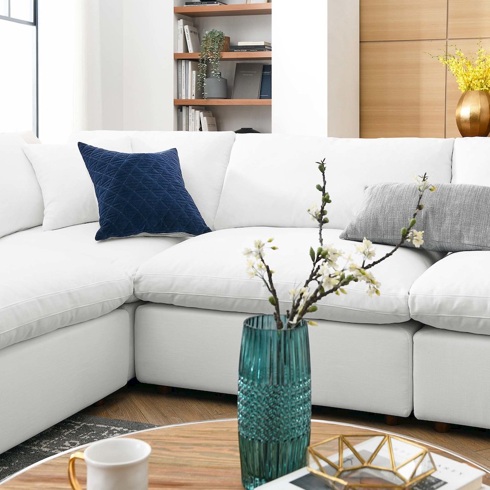 Commix 8-Piece Down Filled Overstuffed Sectional Sofa