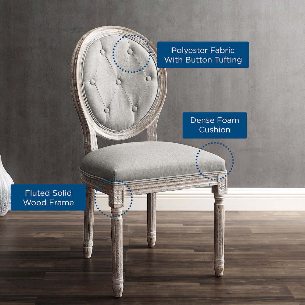 Arise Upholstered Fabric Dining Side Chair Set of 4