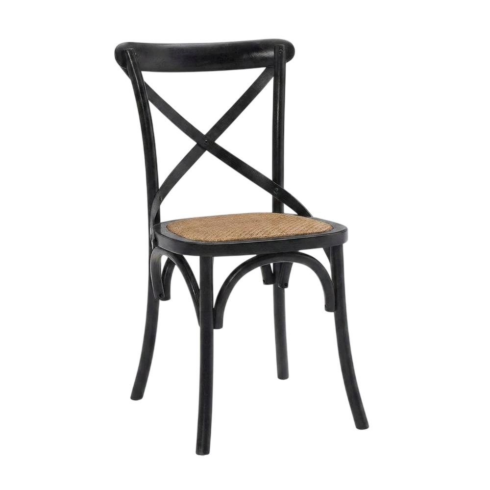Wooden Dining Side Chairs for Dining Room, Black, Set of 4