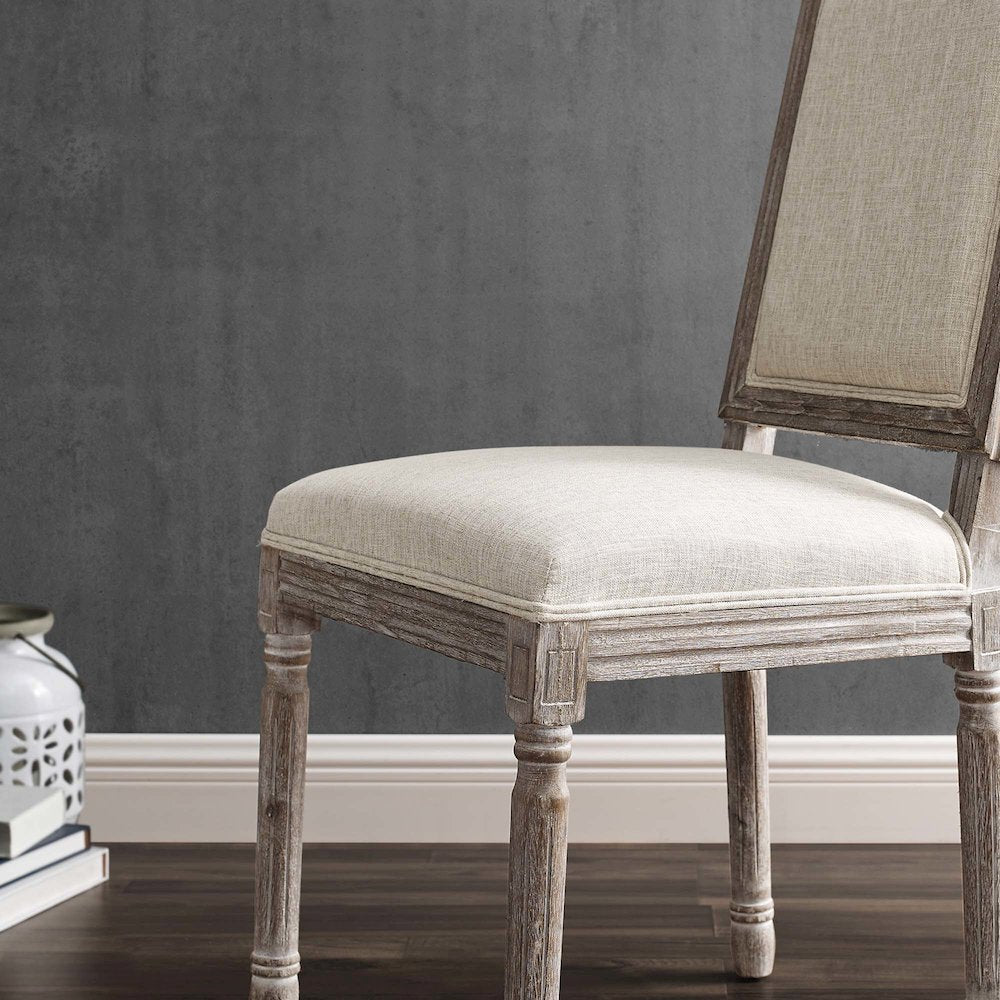 Court Upholstered Fabric Dining Side Chair Set of 2