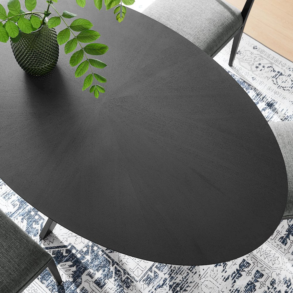 Crossroads 71" Oval Wood Dining Table