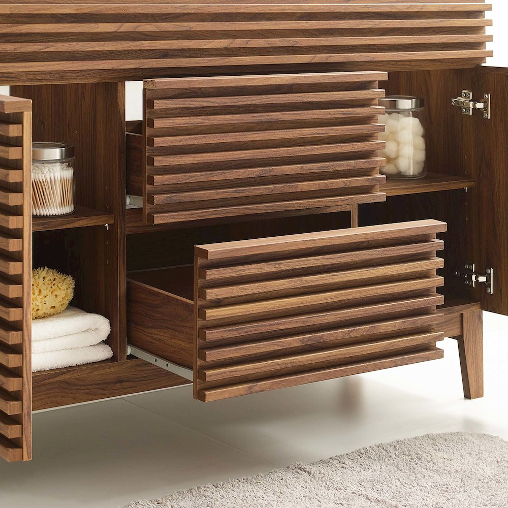 Render 48" Single Sink Compatible (not included) Bathroom Vanity Cabinet