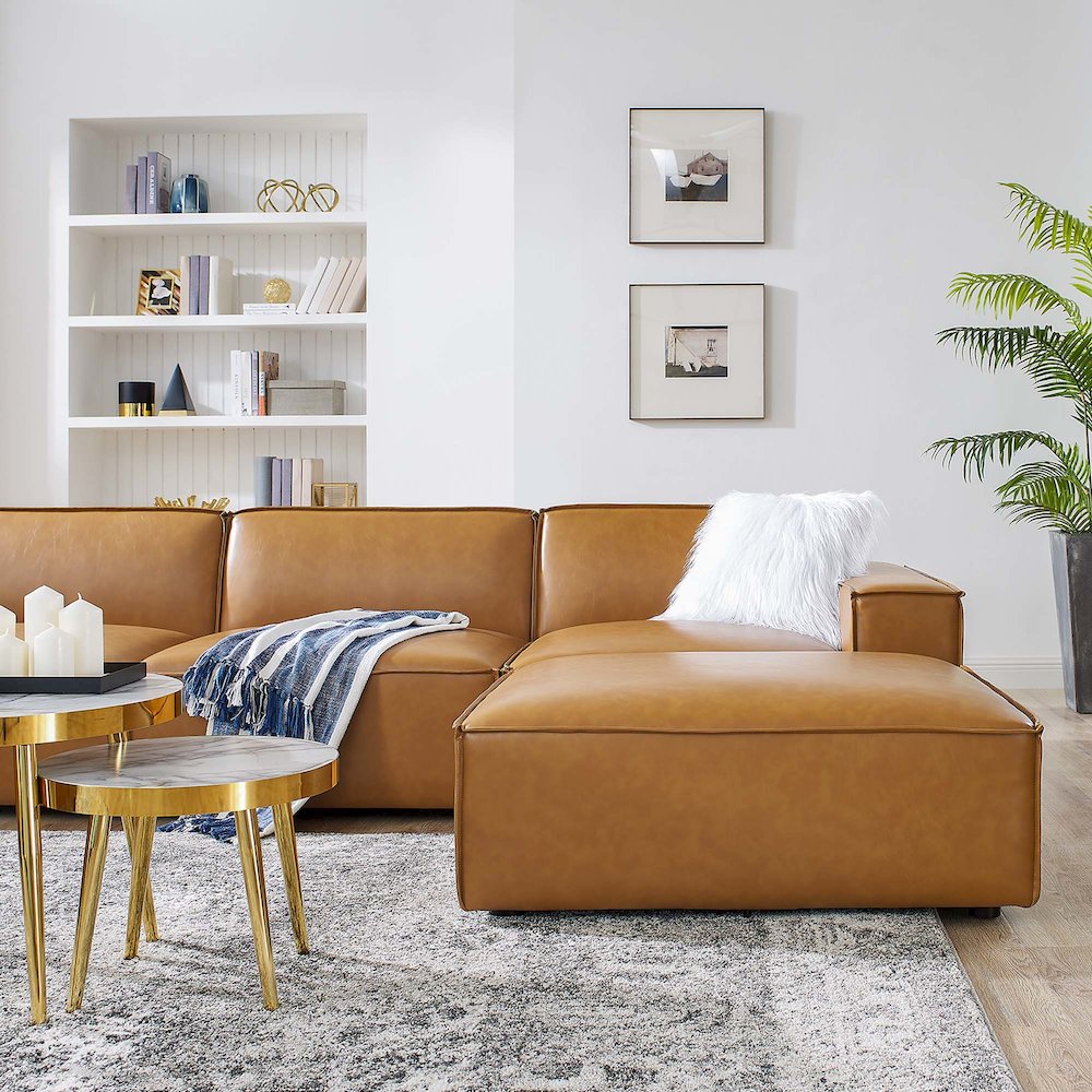 Restore 7-Piece Vegan Leather Sectional Sofa