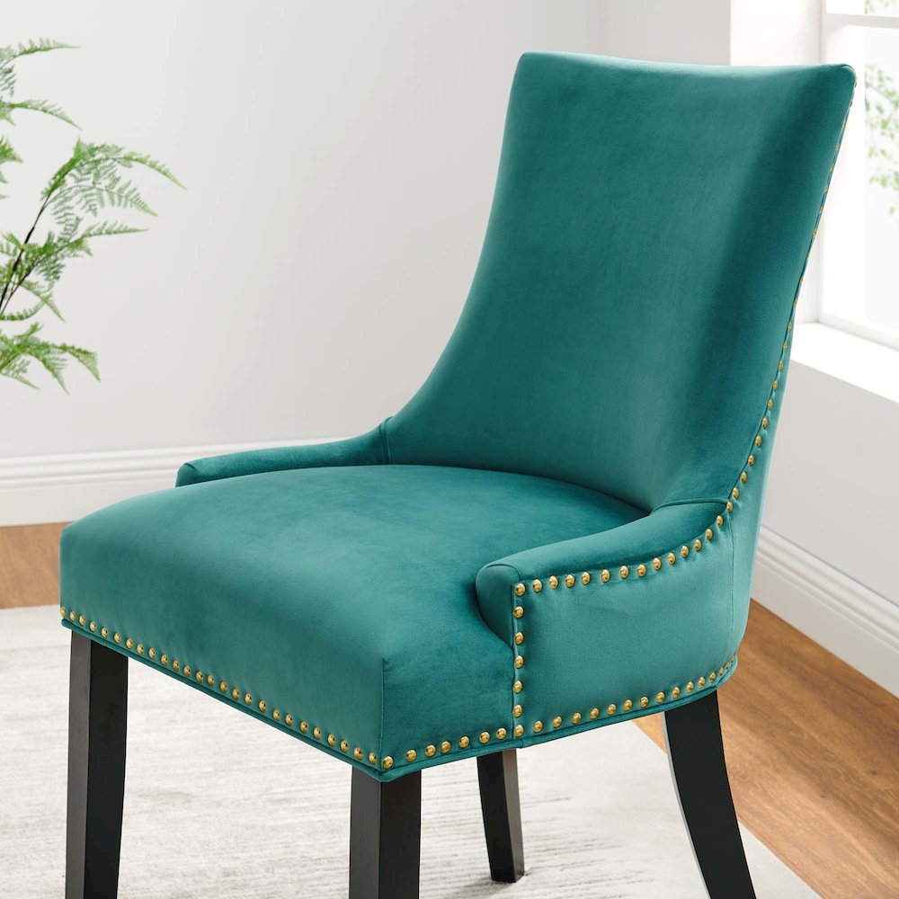 Marquis Performance Velvet Dining Chairs Set of 2