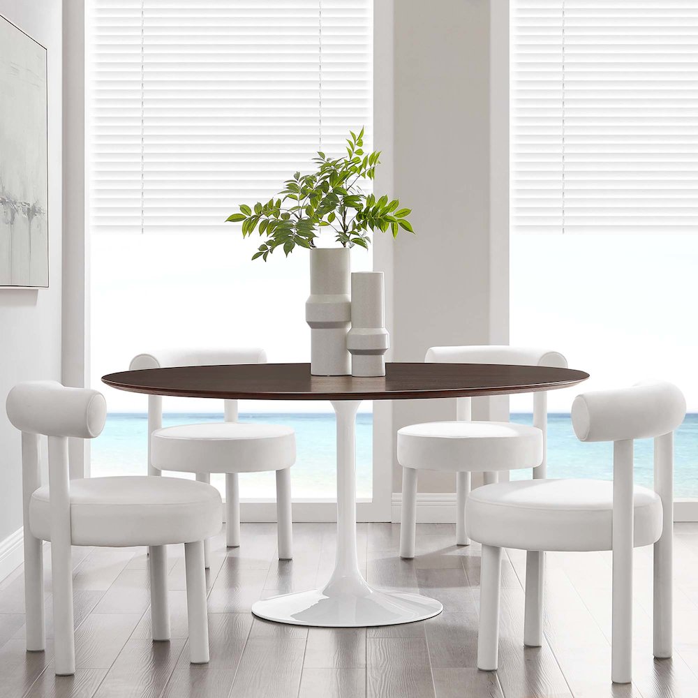 Lippa 60" Round Wood Dining Table