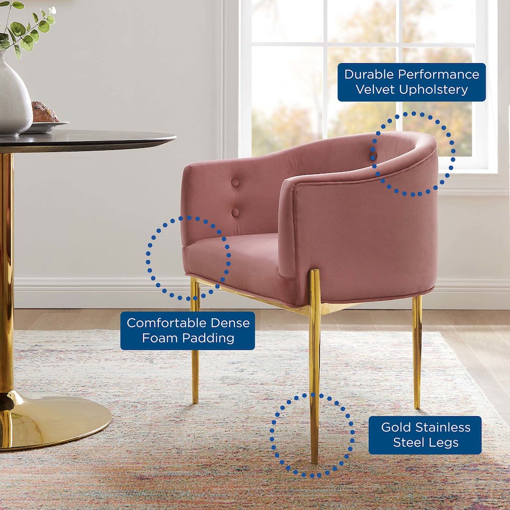 Savour Tufted Performance Velvet Accent Chairs Set of 2