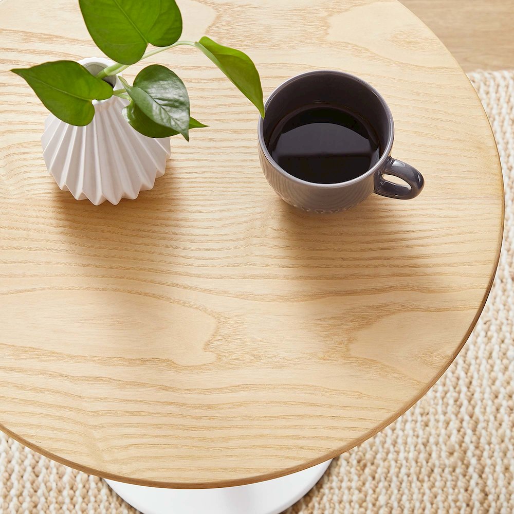 Lippa 20" Round Wood Side Table