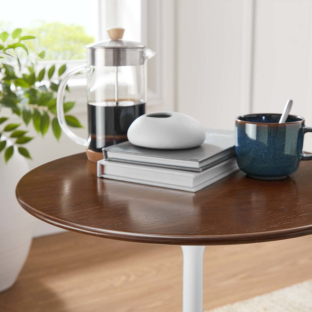 Lippa 20" Round Wood Side Table