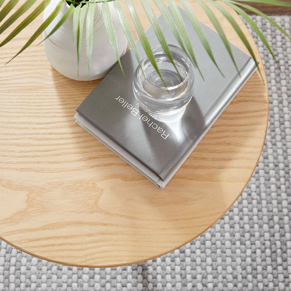 Lippa 20" Round Wood Side Table