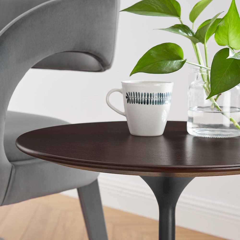 Lippa 20" Round Wood Side Table