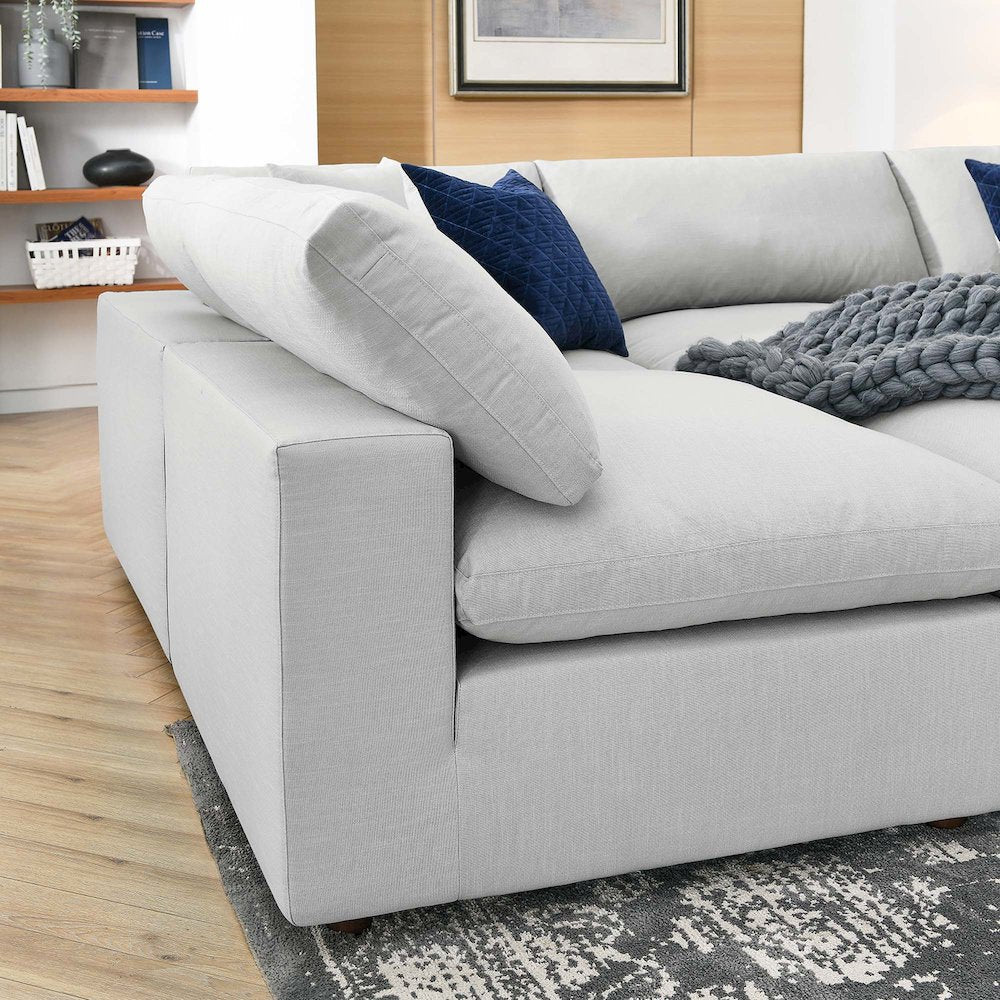 Commix 6-Piece Down Filled Overstuffed Sectional Sofa