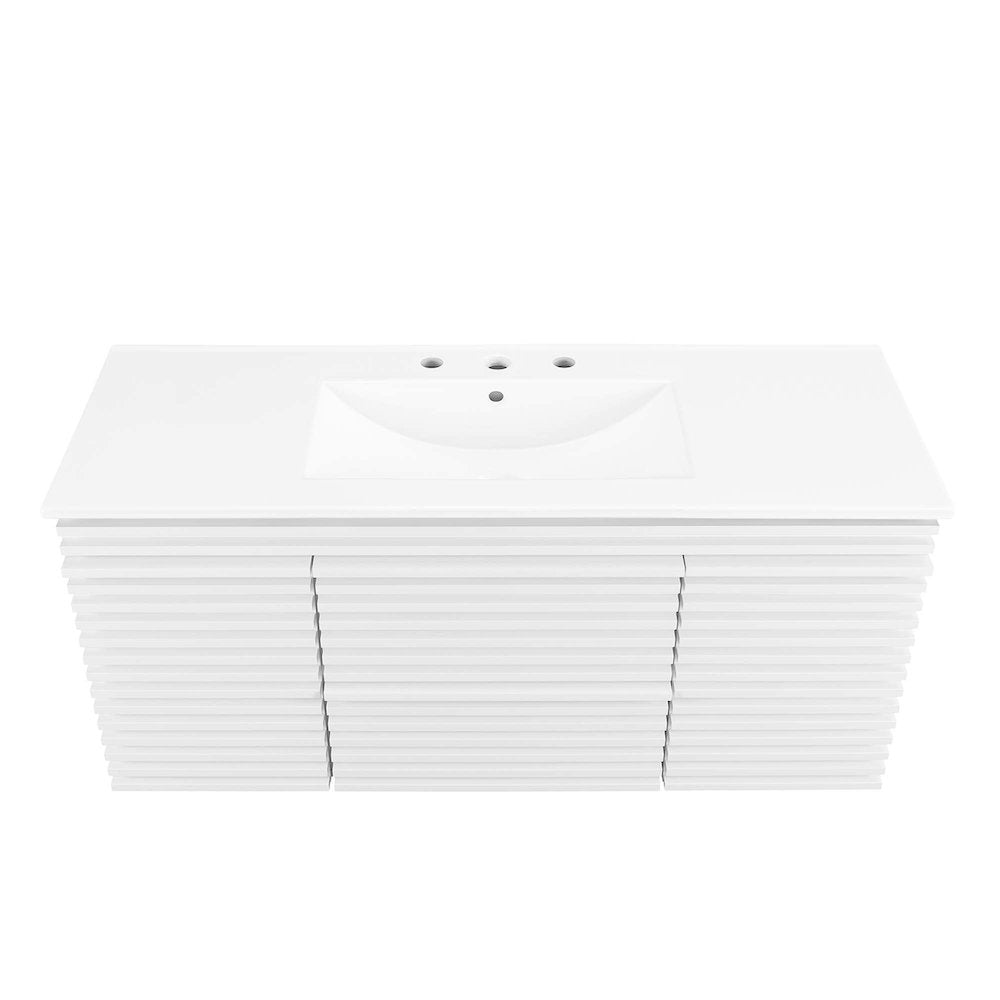 Render 48" Wall-Mount Bathroom Vanity