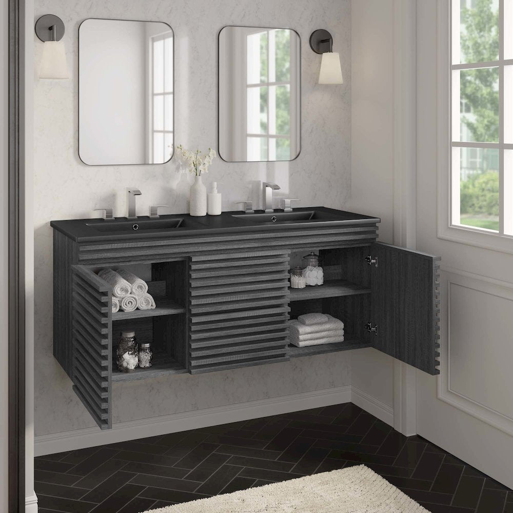 Render 48" Wall-Mount Bathroom Vanity