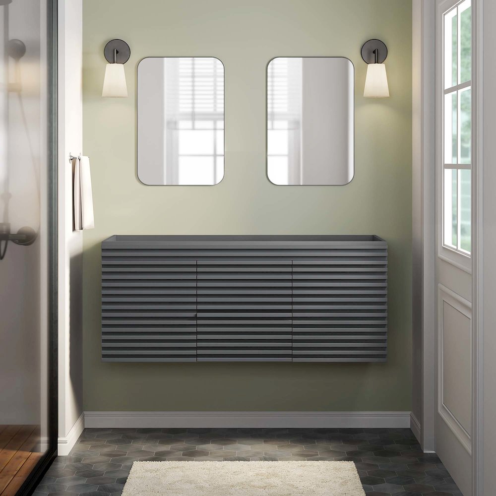 Render 48" Double Sink Compatible (Not Included) Bathroom Vanity Cabinet