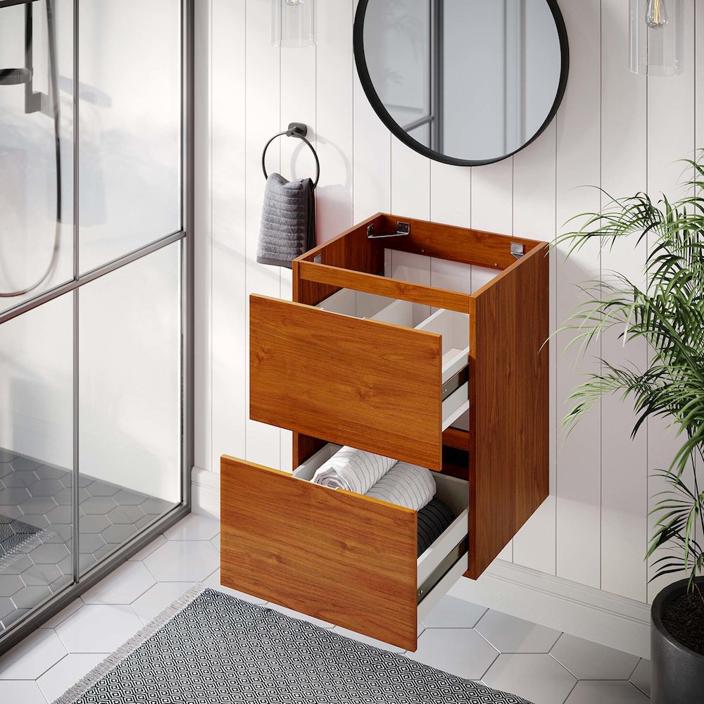 Scenic 18" Wall-Mount Bathroom Vanity Cabinet (Sink Basin Not Included)
