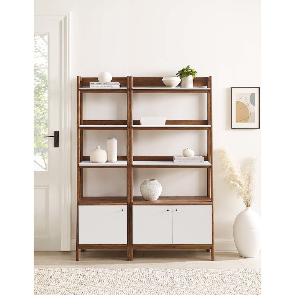 Bixby Wood Bookshelves Set of 2