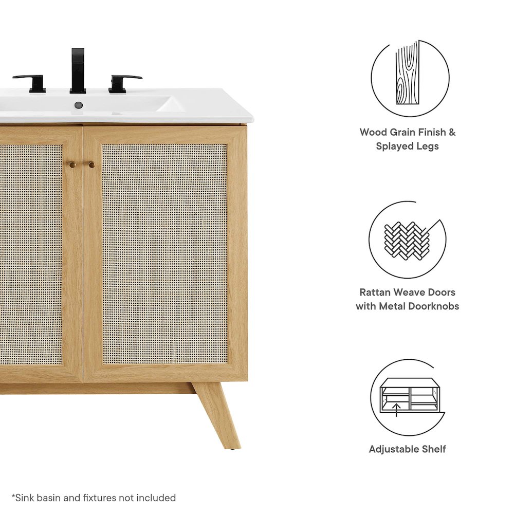 Soma 30” Bathroom Vanity Cabinet (Sink Basin Not Included)