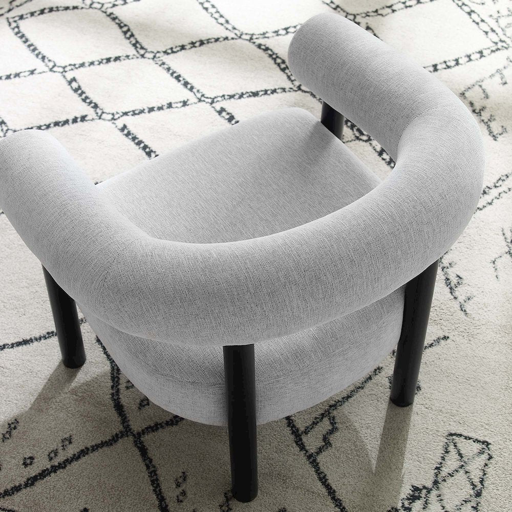 Sable Upholstered Fabric Armchair