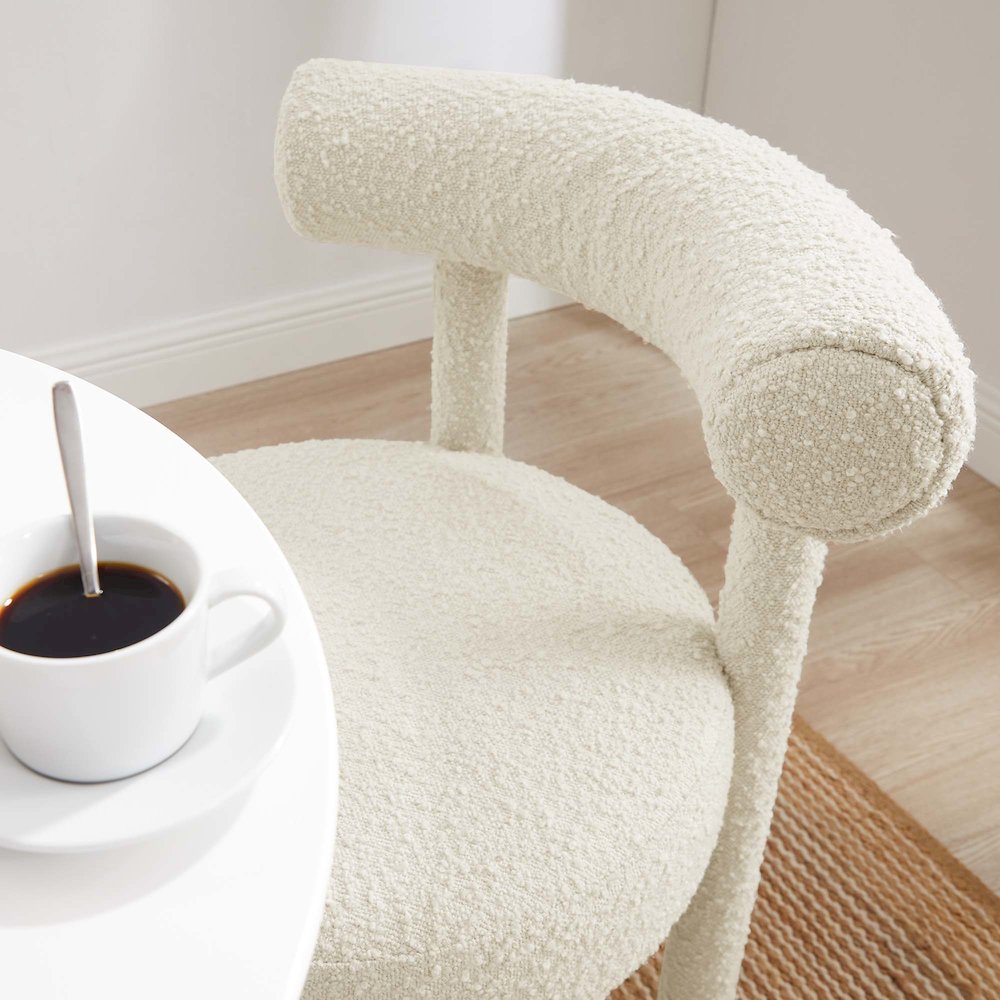 Toulouse Boucle Fabric Dining Chair Set of 2