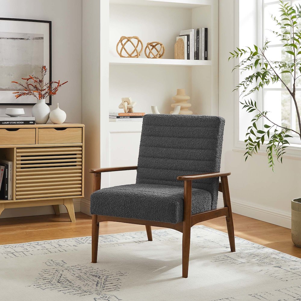 Jensen Boucle Fabric Accent Chair