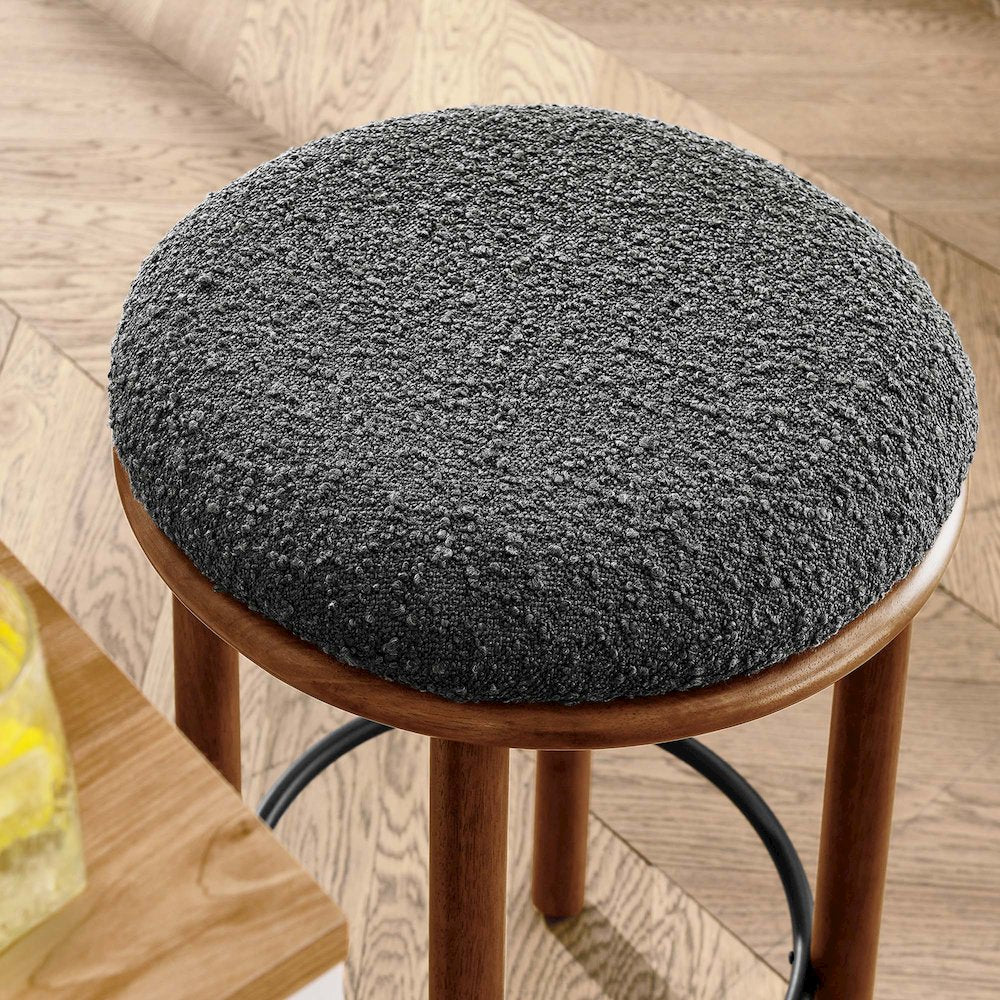 Fable Boucle Fabric Counter Stools Set of 2