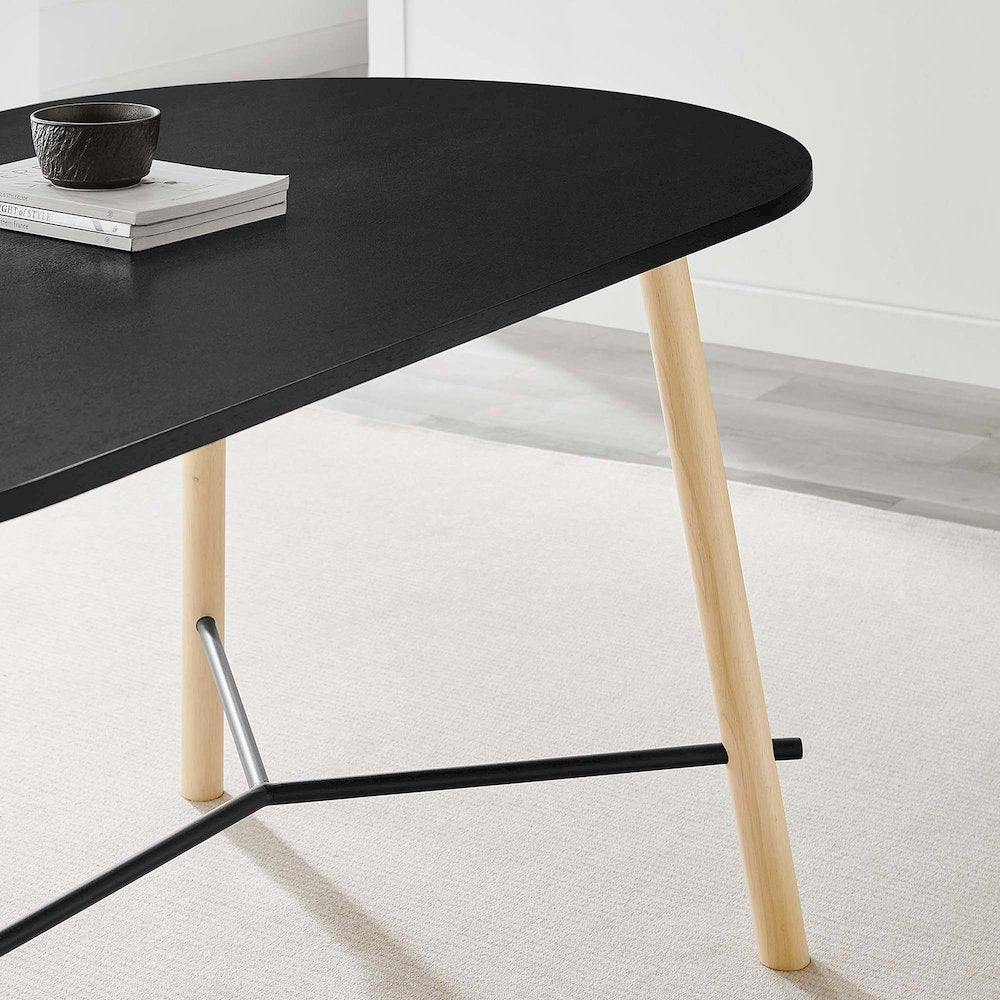 Infuse 71" Wood Grain Dining Table