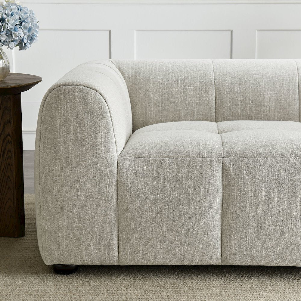 Liana Upholstered Fabric Loveseat