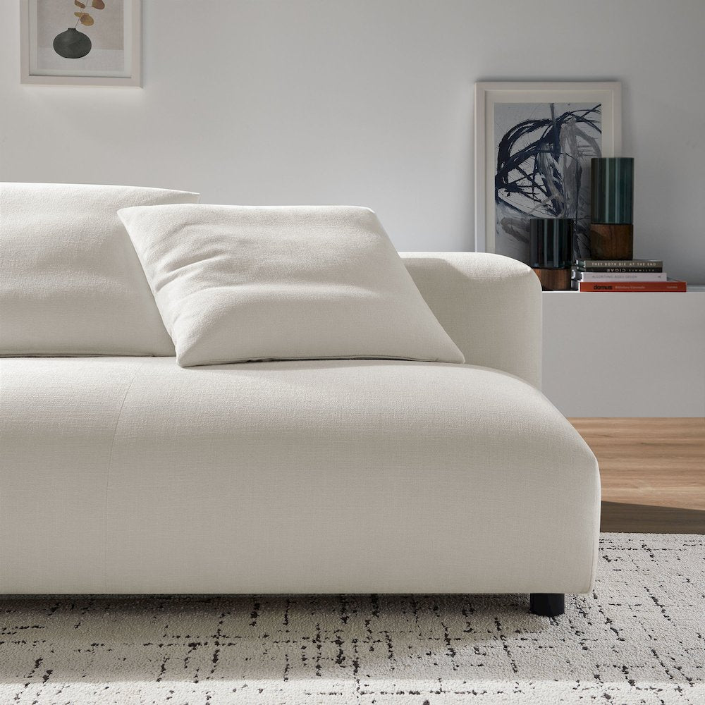 Solace Modular Upholstered Fabric Armless Loveseat